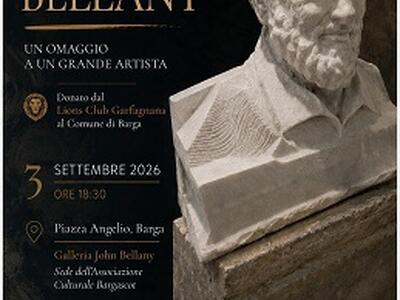 Lions Club Garfagnana, un dono che resta: a Barga il busto di John Bellany