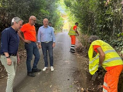 Cantonieri a lavoro: questa settimana fra l'altro in via di Chiatri, via Pardini, via Cavalletti e allo sgambatoio all'ex Campo di Marte