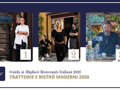 50 Top Italy 2026: Roscioli Salumeria con cucina, a Roma, è la migliore trattoria d&#039;Italia
