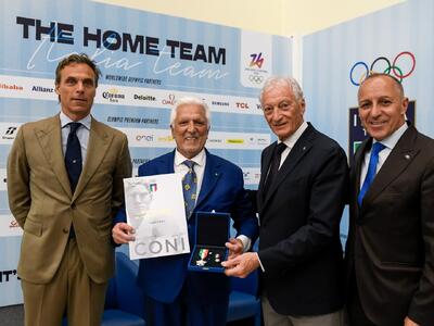 Al Foro Italico Ivano Fanini ha ricevuto la Stella d'oro al merito sportivo (Photogallery)