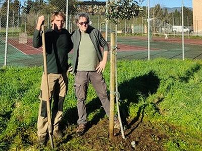 Scuola-giardino al liceo Vallisneri con le piante donate dal Consorzio