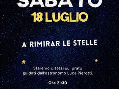 Sabato 18 luglio a Montecatino a rimirar le stelle