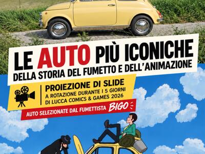 Lucca Comics & Games: le auto più iconiche dei fumetti e dei cartoni animati al Museo del Motore a Scoppio