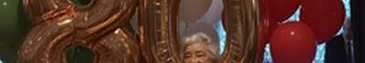 La lucchese Giuseppina Micheletti, cavaliere della Repubblica, ha festeggiato il traguardo degli 80 anni assieme a 120 amici 