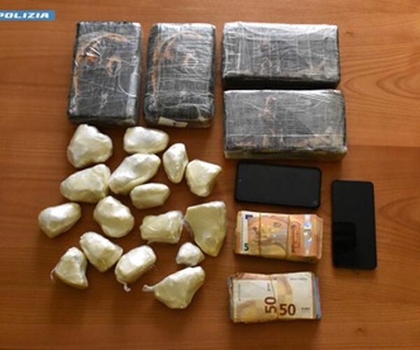 Albanese trovato con cinque chili di cocaina: arrestato