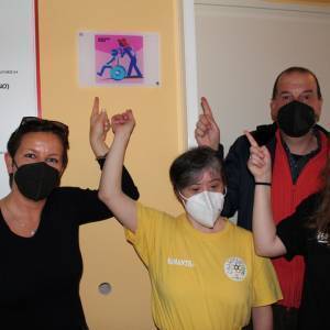 Assessore Micheli e Paoli con rappresentanti ragazzi Allegra Brigata e studenti Pertini