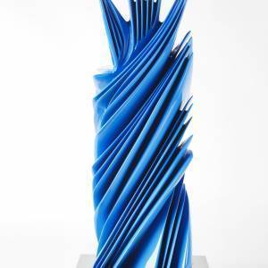 Bronzo, blu, 73,5 x26x26cm