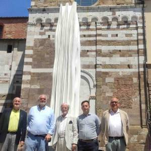 Da sx Andrea Palestini_Pablo Atchugarry_Andrea Del Carlo_GianGuide Grassi_Assessore Ragghianti 2