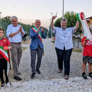 Taglio del nastro impianti sportivi San Colombano