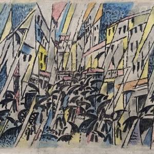 dudreville giorno di pioggia in città 1916