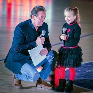 Salvadori e la giovanissima cantante Matilde Donati