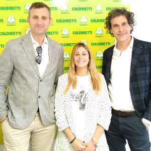 Foto da sx il Direttore Francesco Cianciulli, Beatrice Bravi ed il Presidente provinciale Andrea Elmi Coldiretti Lucca