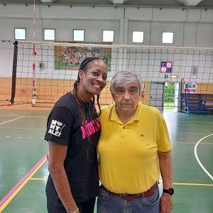 Aguero con il presidente Barberini